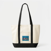 Fire Rescue Boat Tote Bag
