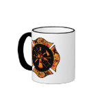 Fire Rescue Flaming Cross Mug