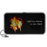Fire Sabre Tooth Cat Skull Doodle Speaker