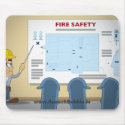 Fire Safety Mouse Mat mousepads