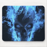 fire skull mousepad
