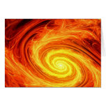 fire spiral greeting cards