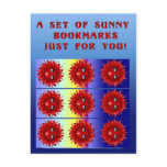 Fire Sun Bookmark Postcard