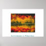 Fire Sunset Finger Painting Print