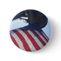 Fire Truck American Flag Aerial Tower