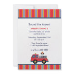 Fire Truck Birthday Party Invitation