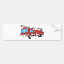 Fire Truck Bumper Stickers