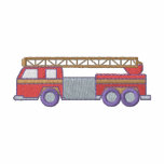 Fire Truck Embroidered Hoodie
