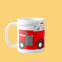 Fire truck mugs