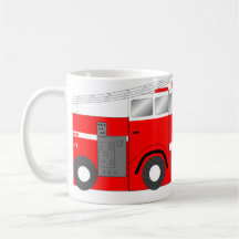 Fire truck mugs