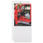Fire Truck With Fireman's Uniform rack cards