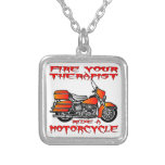 Fire Your Therapist Ride A Motorcycle Custom Necklace