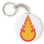 Fireball Graphics: Fire Ball: Flames keychains