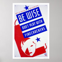 Firecracker Dangerous 1936 WPA Posters