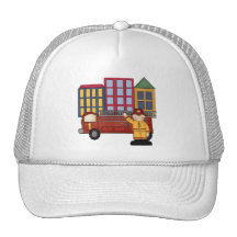Firefighter 1st Birthday Mesh Hats