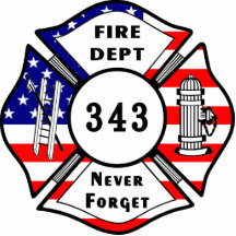 Firefighter 9/11 Never Forget 343 Acrylic Cut Out
