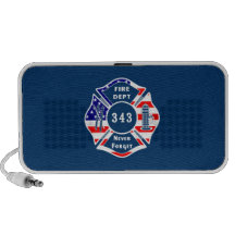 Firefighter 9/11 Never Forget 343 Laptop Speaker