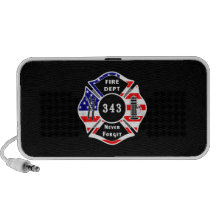 Firefighter 9/11 Never Forget 343 Mini Speakers
