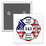 Firefighter 9/11 Never Forget 343 Pins
