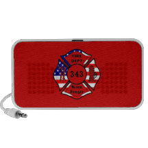 Firefighter 9/11 Never Forget 343 Notebook Speakers