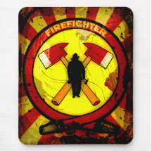 Firefighter Abstract Mousepads