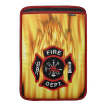Firefighter Badge RedFire MacBook Air Sleeves