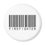 Firefighter Bar Code magnets