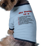Firefighter "Daddy" pet clothing