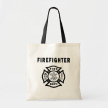 Firefighter Fire Dept Tote Bag