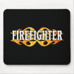 Firefighter Flames Mouse Pads