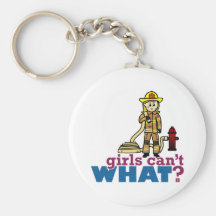 Firefighter Girls Key Chains