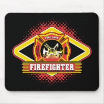 Firefighter Logo Mousemats