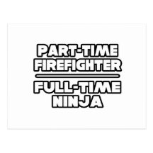 Firefighter / Ninja Postcards