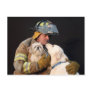 Firefighter rescue post card