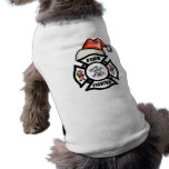 Firefighter Santa Claus pet clothing