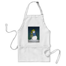 Firefighter Snowman Aprons