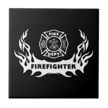 Firefighter Tattoos Tiles
