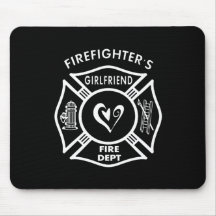 Firefighter's Girlfriend Mousemats