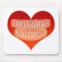 Firefighter's Girlfriend Mousepads