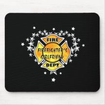 Firefighters Girlfriend Tattoo Mouse Mats