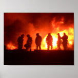 firefighters in action posters