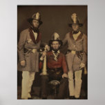 Firefighters in Uniform 1855 posters