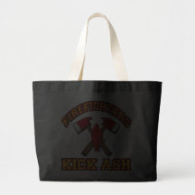 FIREFIGHTERS KICK ASH TOTE BAGS