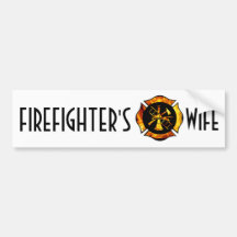 Firefighter's Wife Bumpersticker Bumper Sticker