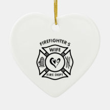 Firefighter's Wife Christmas Ornament