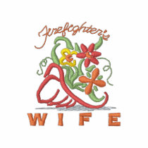 Firefighter's Wife Embroidered Polo Shirt