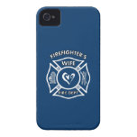 Firefighters Wife Maltese Heart iPhone 4 Cases