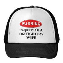 Firefighters Wife Warning Mesh Hat
