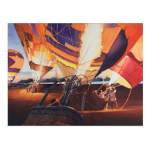 "Fireflies" Hot Air Balloons At Sunrise Postcard