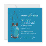Fireflies & Mason Jar Save the Date Personalized Invite